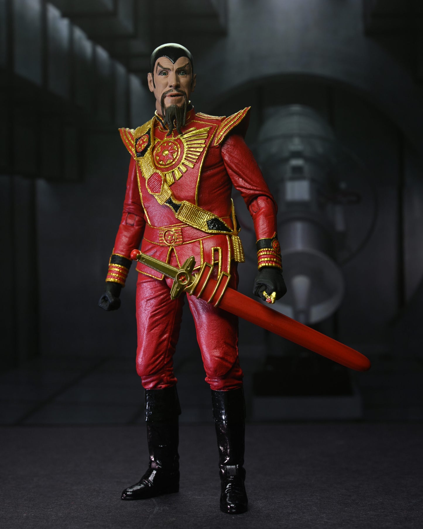 Flash Gordon (1980)
7” Scale Action Figure – Ultimate Ming (Red Military Outfit)