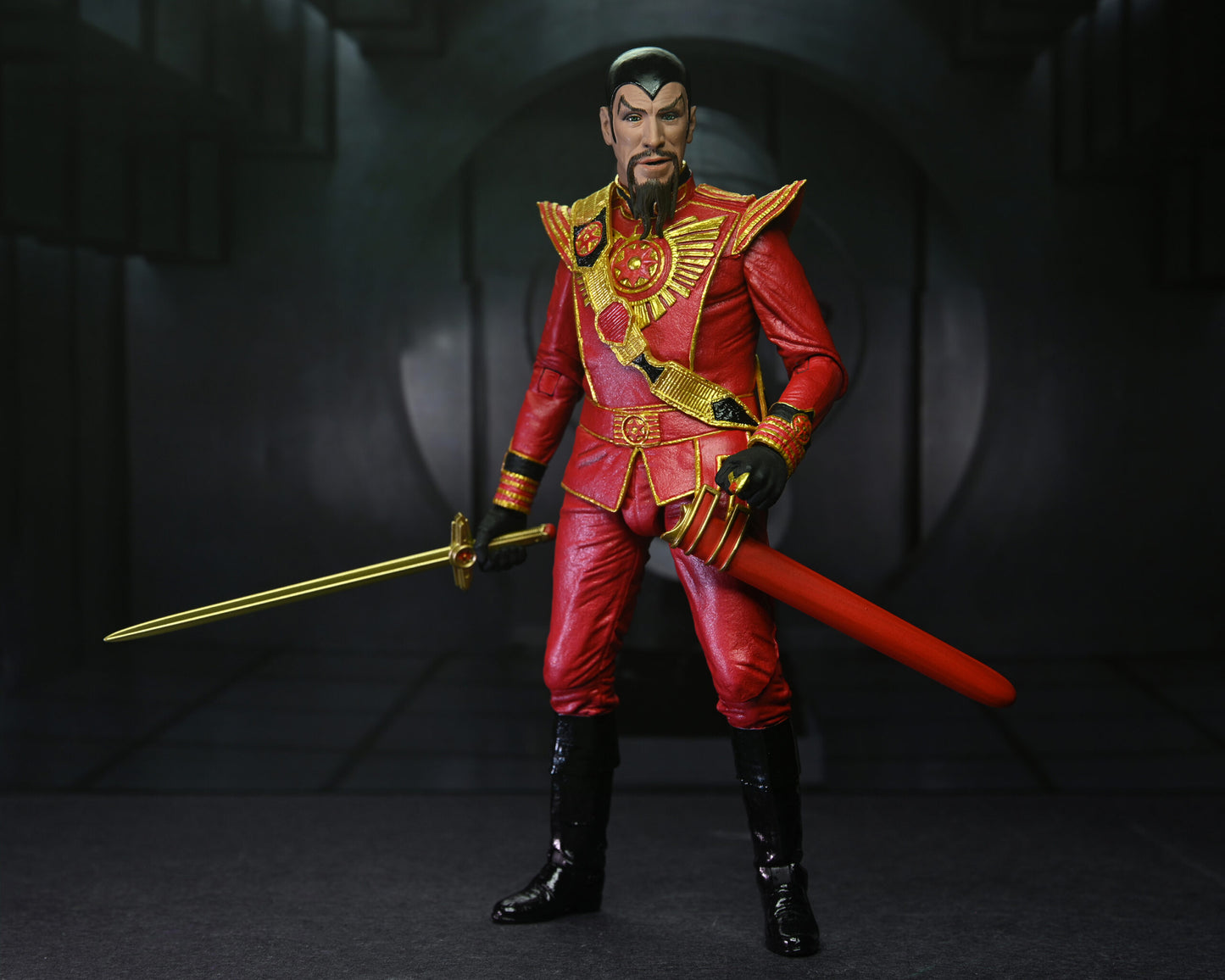 Flash Gordon (1980)
7” Scale Action Figure – Ultimate Ming (Red Military Outfit)