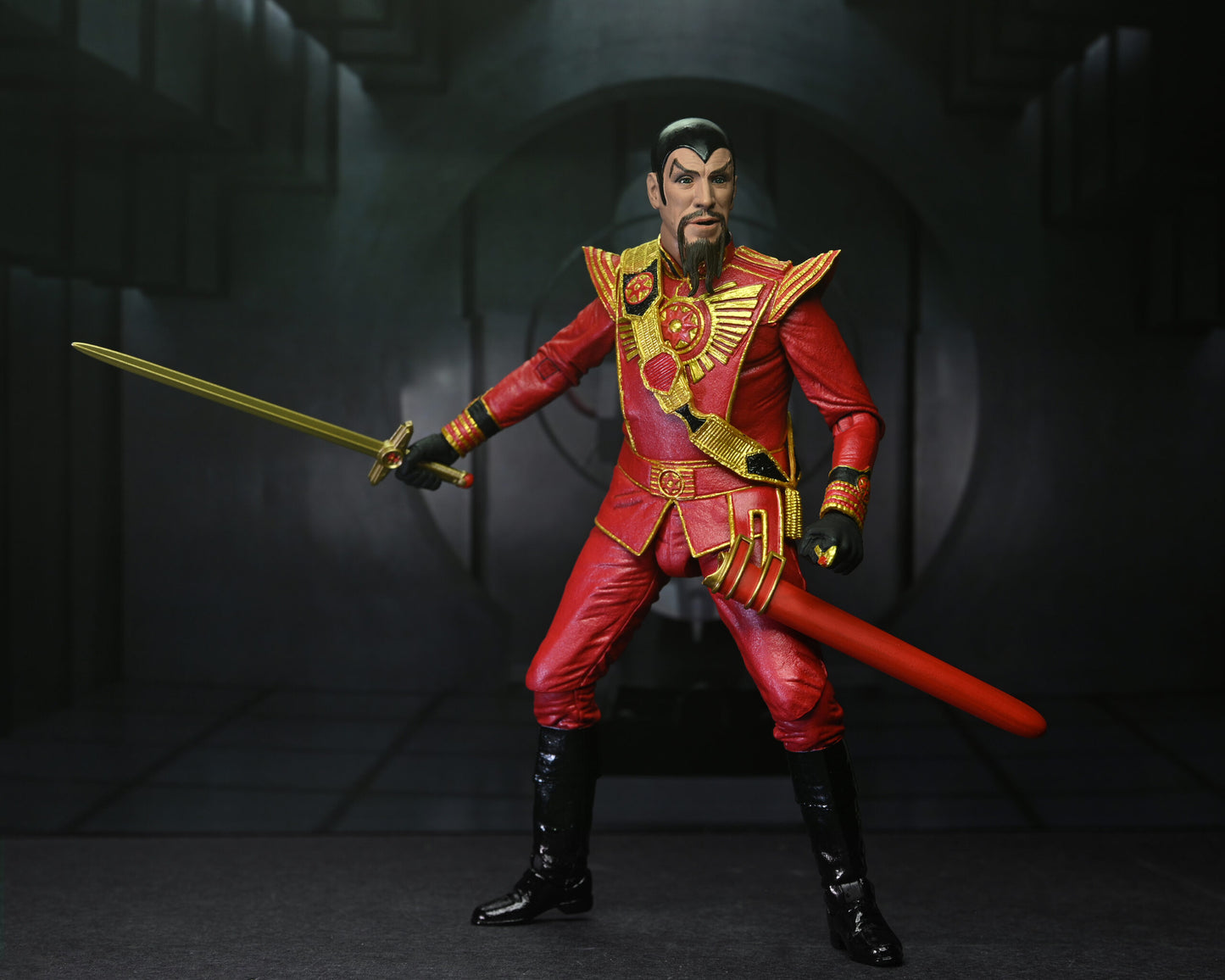 Flash Gordon (1980)
7” Scale Action Figure – Ultimate Ming (Red Military Outfit)