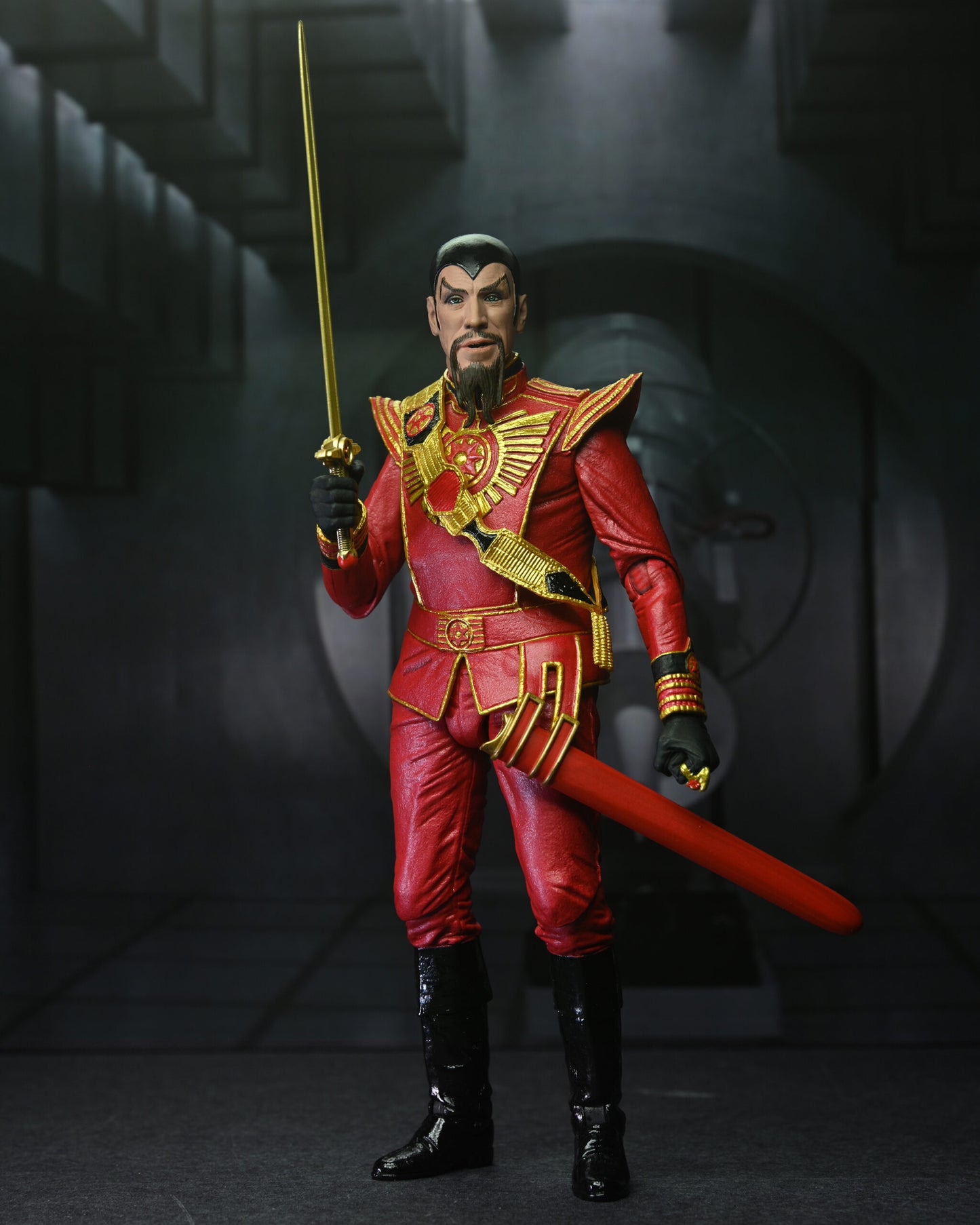 Flash Gordon (1980)
7” Scale Action Figure – Ultimate Ming (Red Military Outfit)