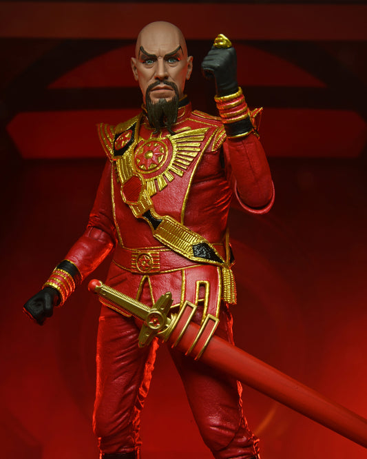 Flash Gordon (1980)
7” Scale Action Figure – Ultimate Ming (Red Military Outfit)