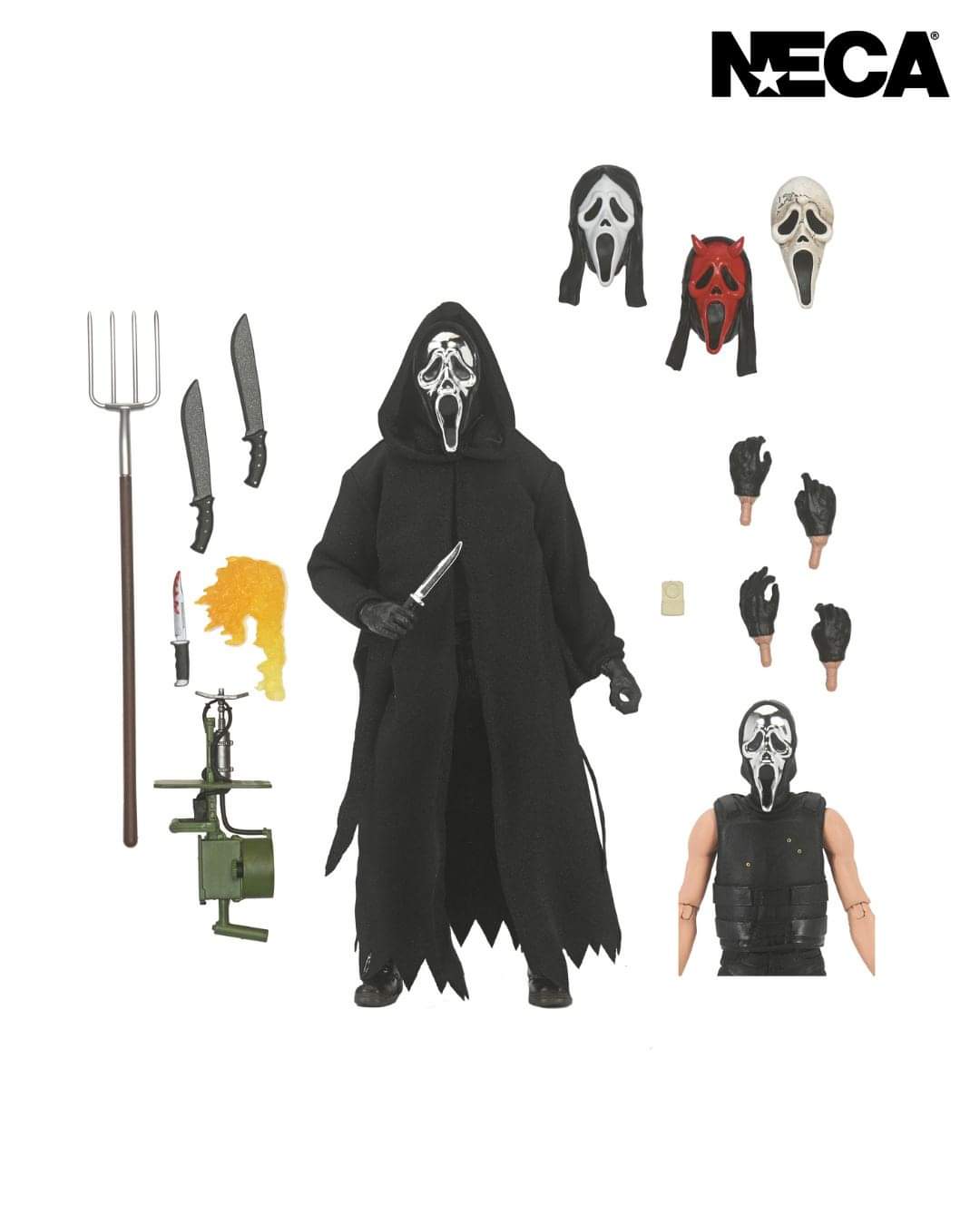 NECA Ultimate Scream Ghost Face Inferno Action Figure