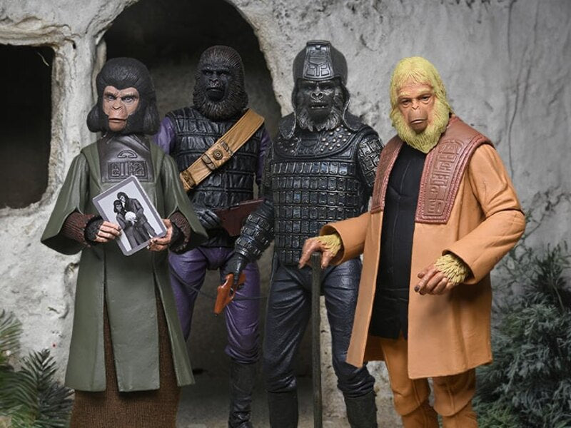 Pre-order September 2024 NECA Planet Of The Apes Legacy Series - Reissue - Set Of 4