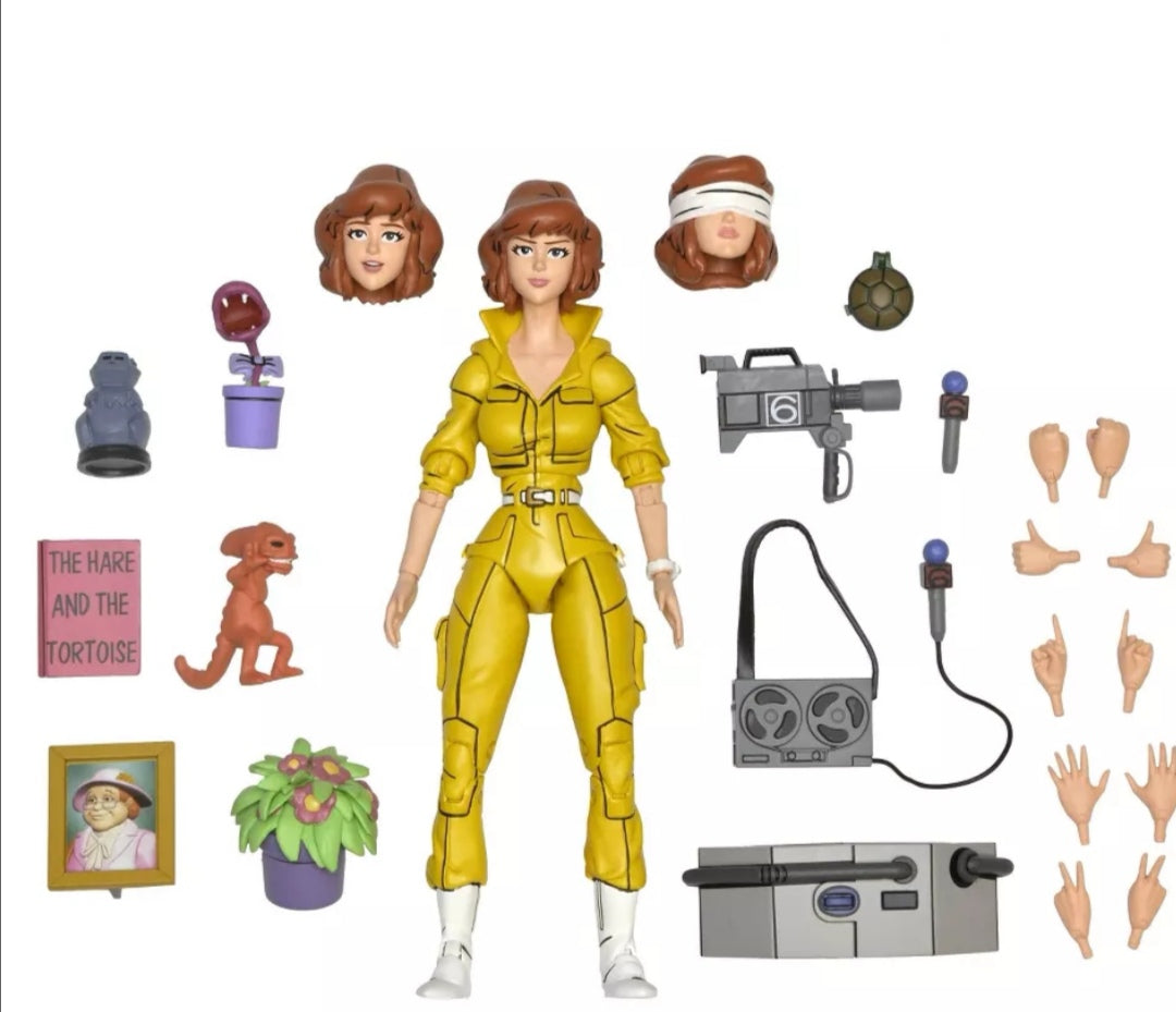 NECA TMNT Cartoon April O'Neil Action Figure