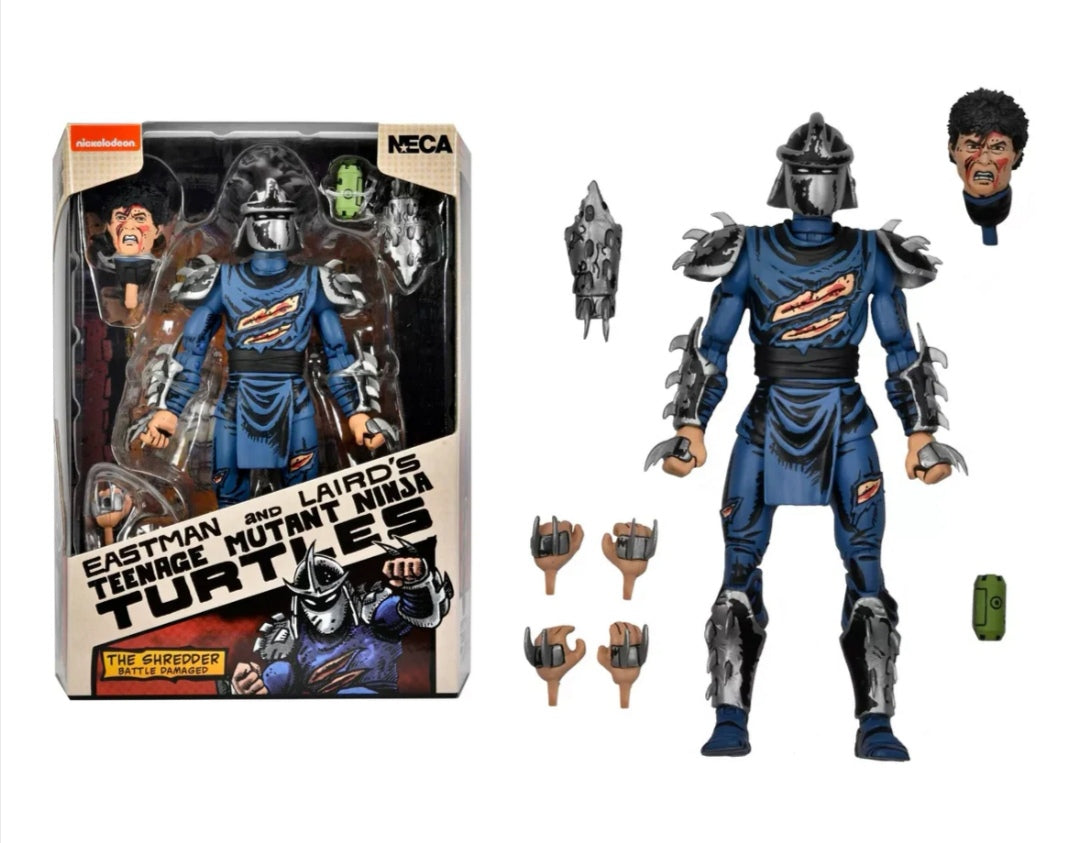 NECA Teenage Mutant Ninja Turtles Mirage Comics 'Battle-Damaged' Shredder