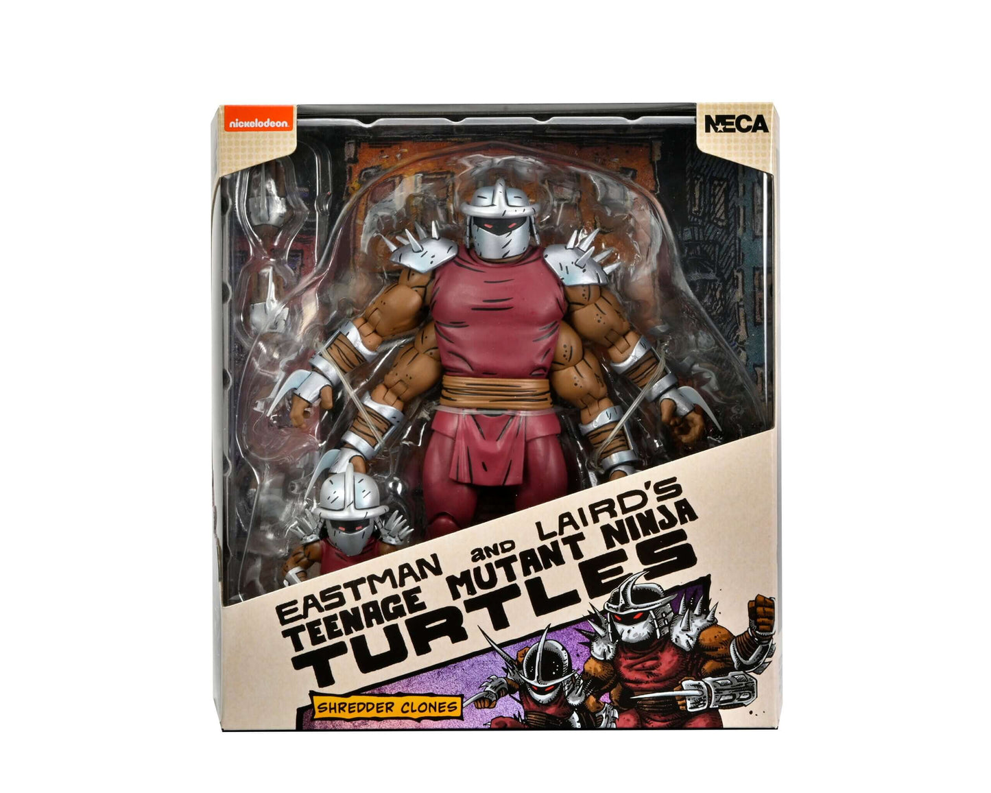 Pre-order June/July 2023 NECA Teenage Mutant Ninja Turtles Shredder Clone & Mini Shredder Mirage Comics