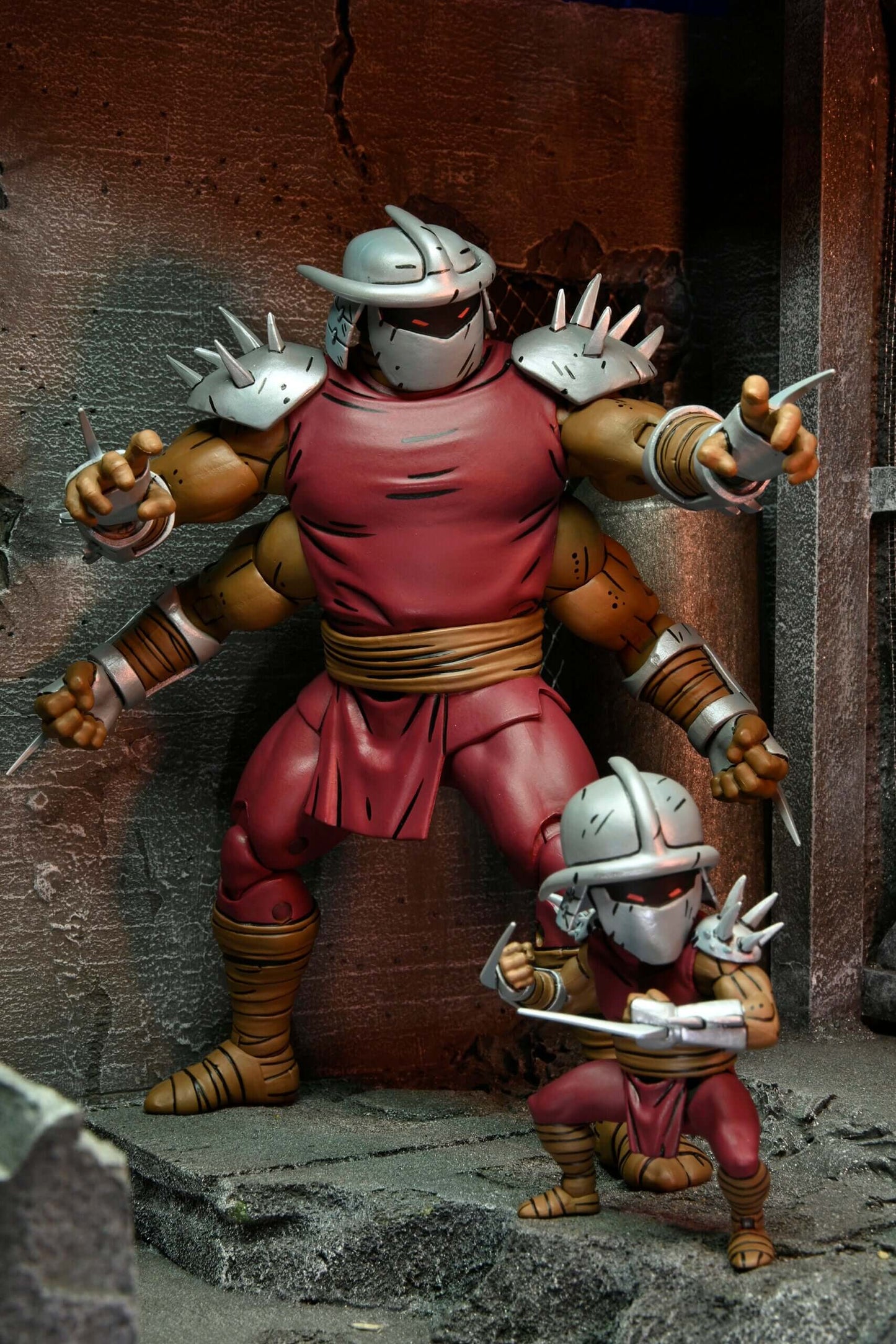 Pre-order June/July 2023 NECA Teenage Mutant Ninja Turtles Shredder Clone & Mini Shredder Mirage Comics
