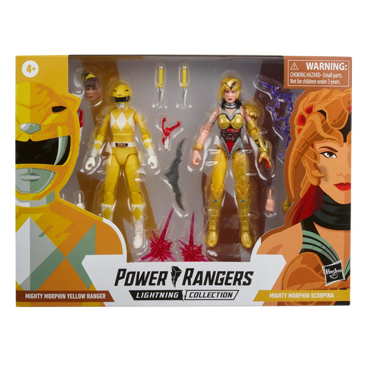 Power Rangers Lightning Collection Mighty Morphin Yellow Ranger Vs. Scorpina 2-Pack
