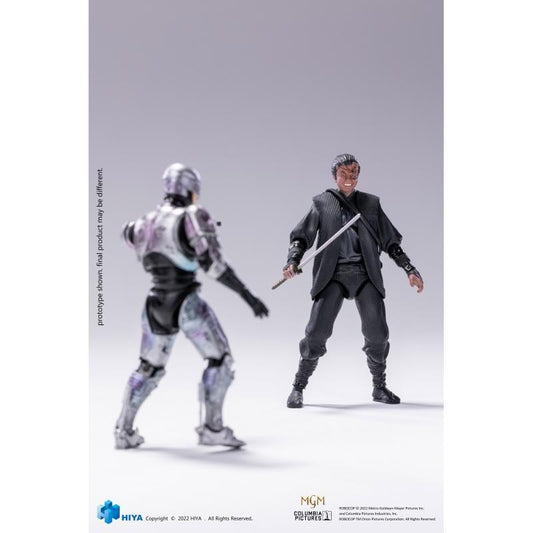 HIYA TOYS ROBOCOP 1:18 SCALE ACTION FIGURES - ROBOCOP VS OTOMO TWIN PACK