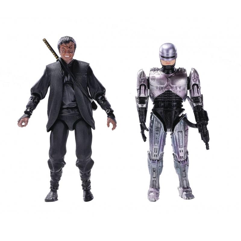 HIYA TOYS ROBOCOP 1:18 SCALE ACTION FIGURES - ROBOCOP VS OTOMO TWIN PACK