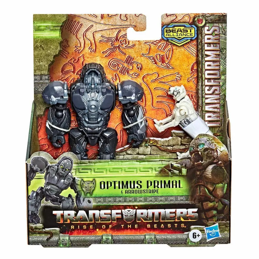 Transformers: Rise of the Beasts - Beast Weaponisers Optimus Primal & Arrowstripe Figures