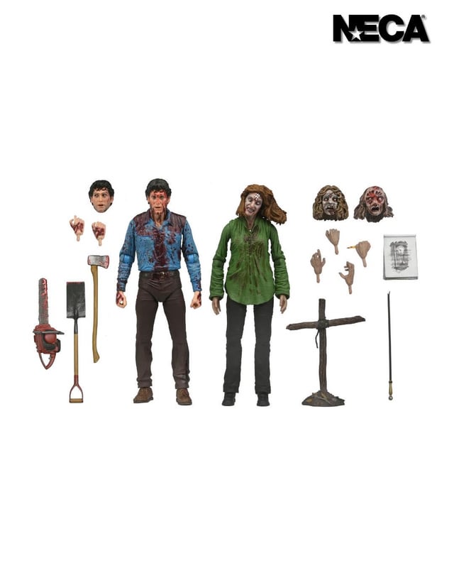 NECA Evil Dead Ultimate Bloody Ash and Cheryl Williams 2 Pack