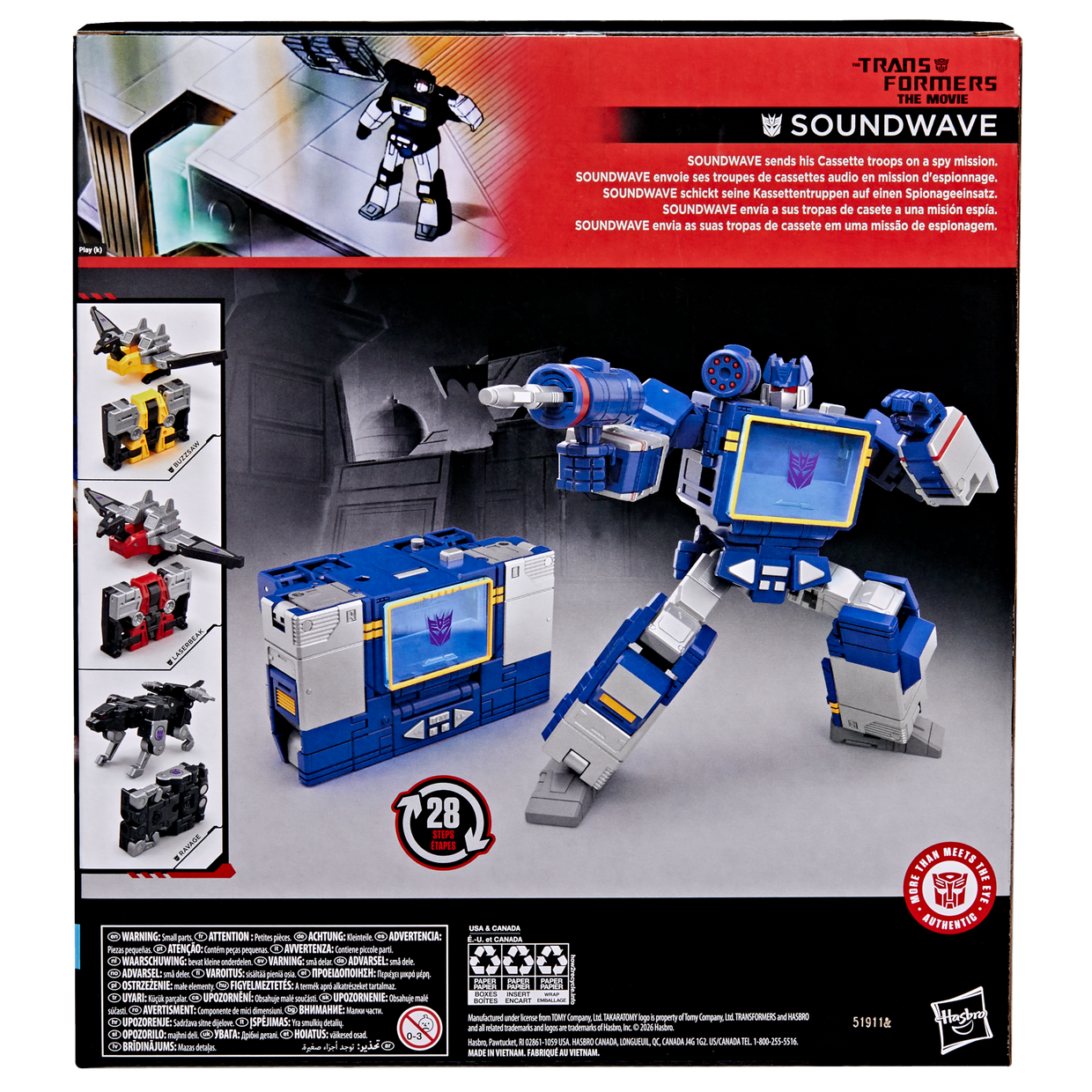 Transformers Studio Series The Transformers: The Movie Leader Class Soundwave