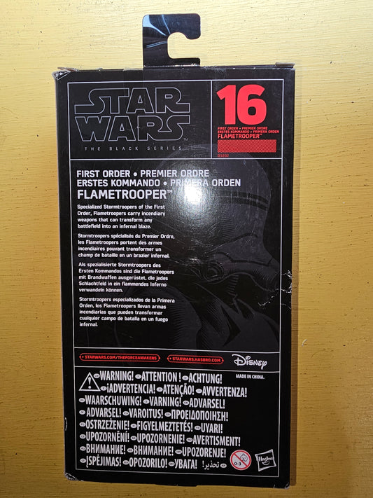 Star Wars First order Flamtrooper