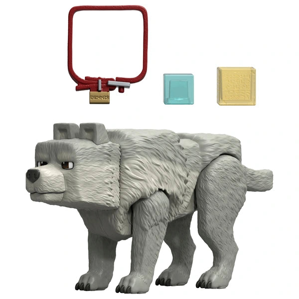 Minecraft Movie Action Figure Dennis the Wolf