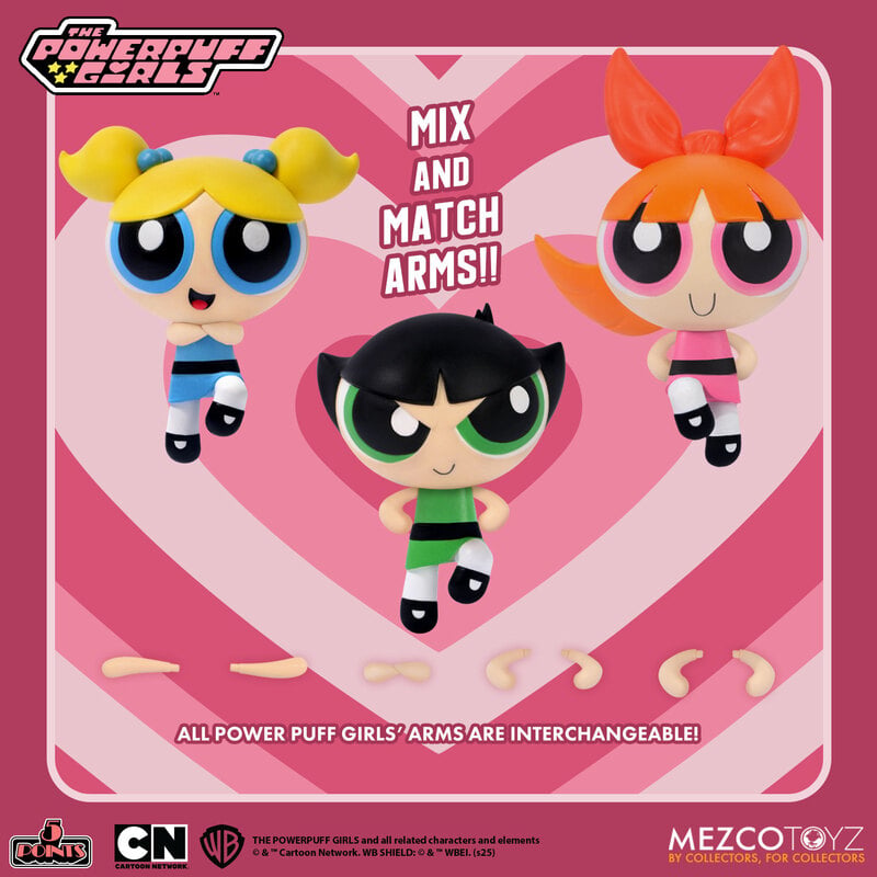 Mezco 5 Points Powepuff Girls Set