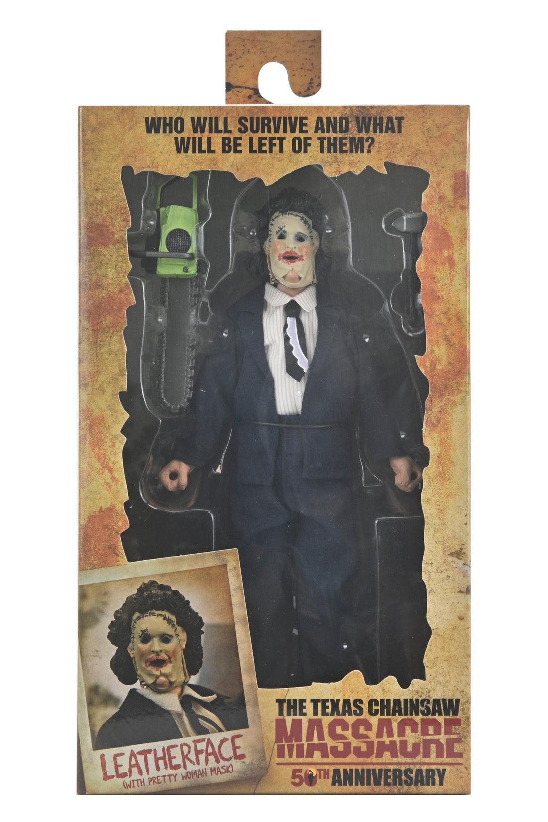 Texas Chainsaw Massacre: 50th Anniversary: Clothed Action Figure: Leatherface (Pretty Woman Mask)