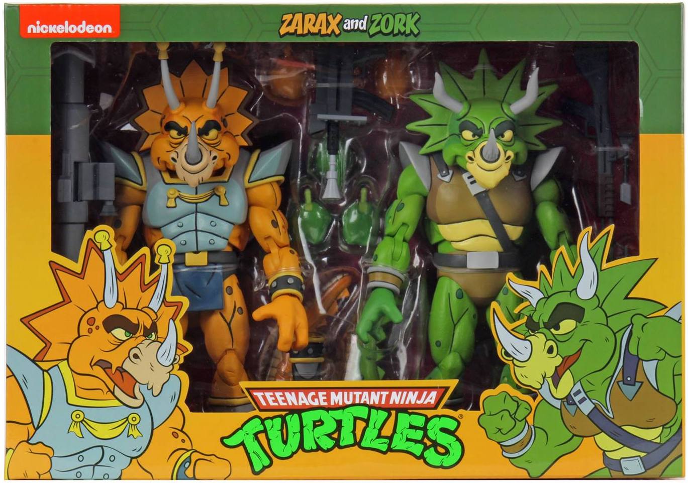 NECA TMNT Cartoon Captain Zarax and Zork Action Figure 2-Pack
