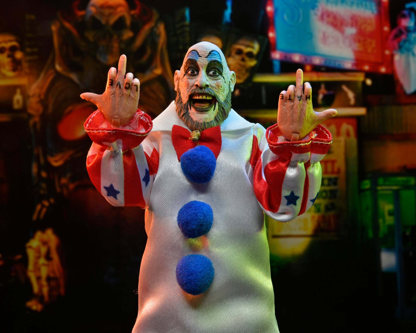 House of 1000 Corpses – 20th Anniversary
8” Clothed Action Figure – Captain Spaulding