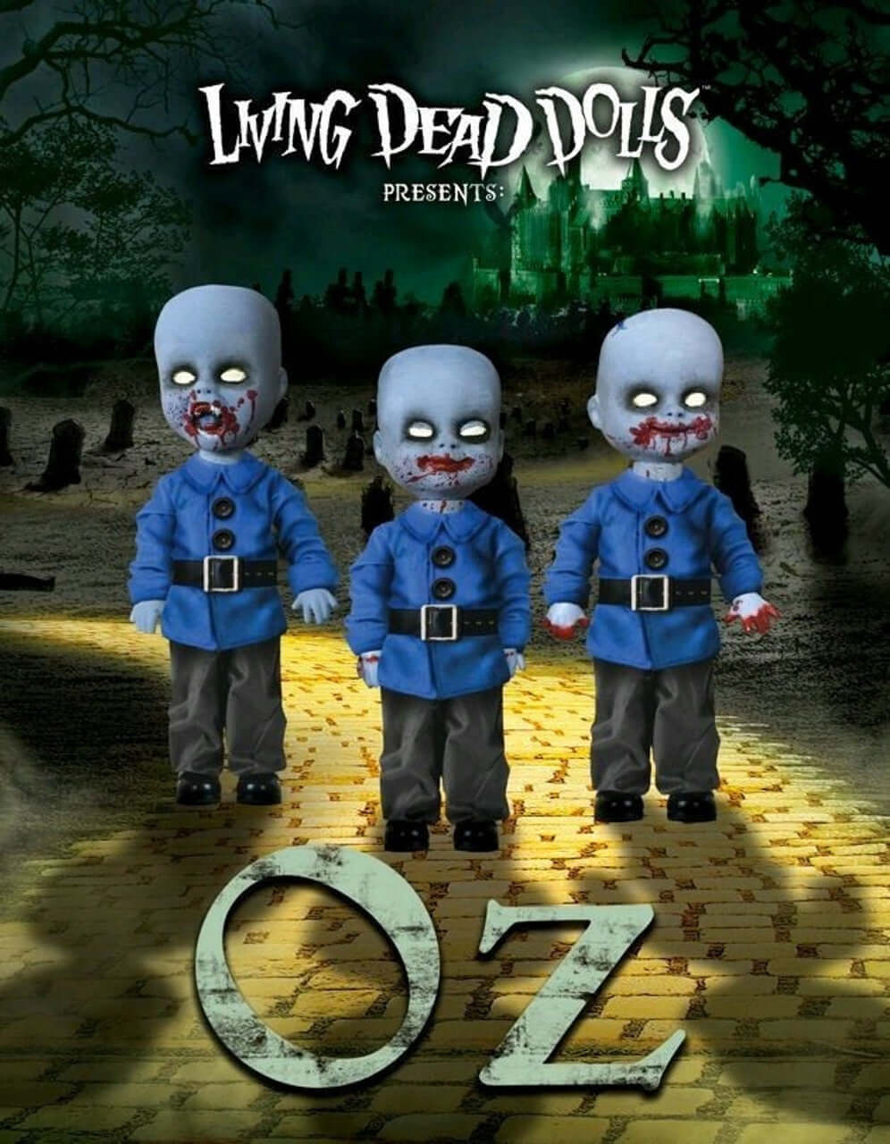 LIVING DEAD DOLLS LOST IN OZ MINI MUNCHKINS SET OF 3 FROM MEZCO TOYZ