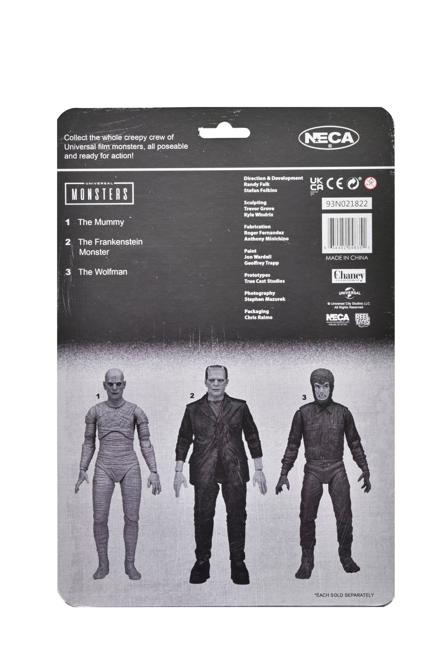 Universal Monsters Retro Glow-In-The-Dark 7" Action Figures (Set of 3)