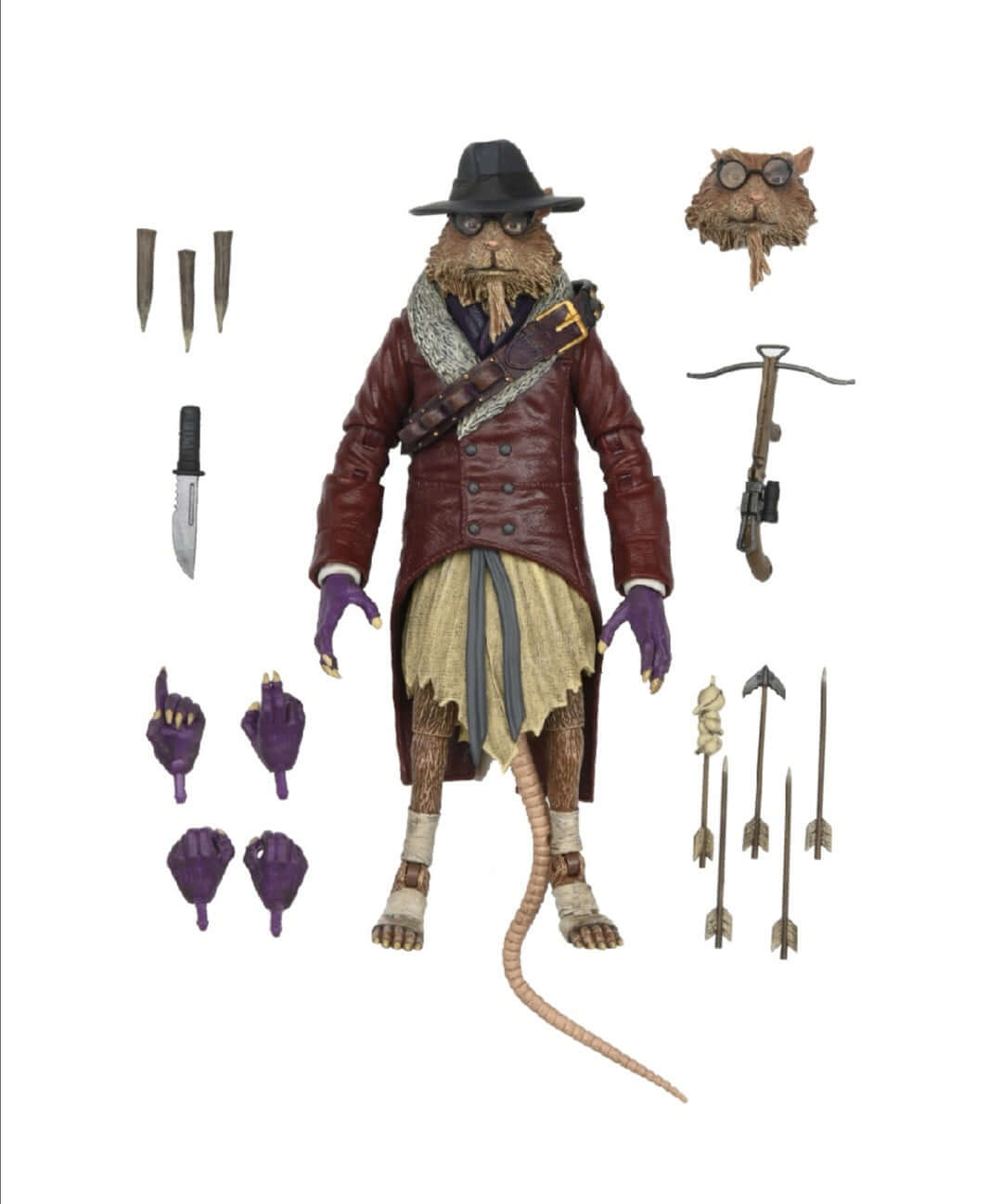 Universal Monsters x Teenage Mutant Ninja Turtles Ultimate Splinter as Van Helsing 7" Action Figure