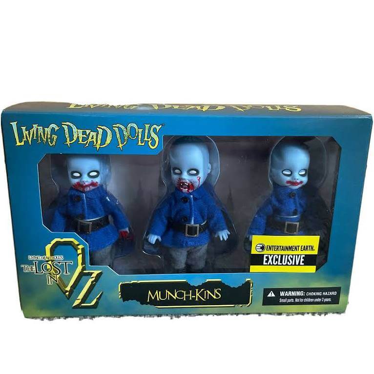 LIVING DEAD DOLLS LOST IN OZ MINI MUNCHKINS SET OF 3 FROM MEZCO TOYZ