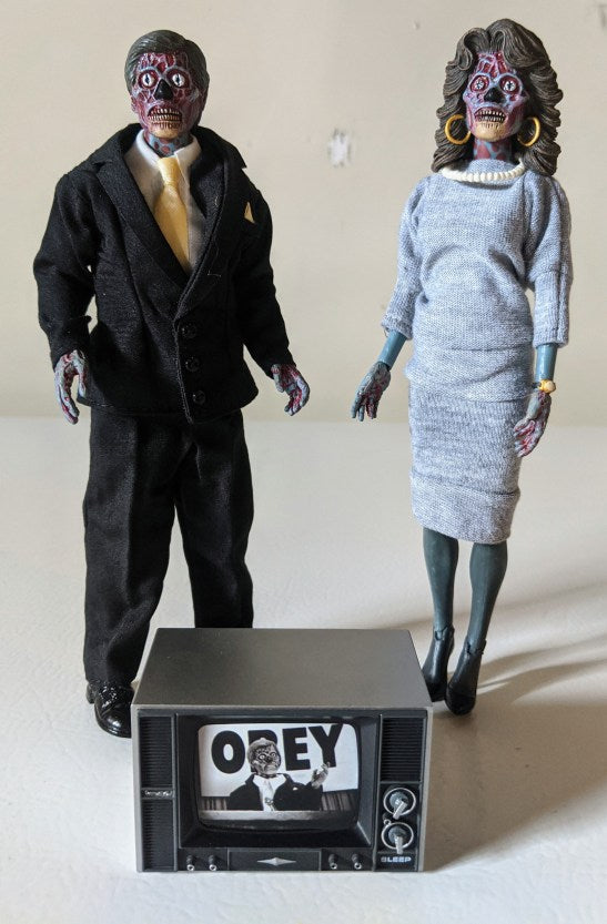 THEY LIVE ALIENS 8" RETRO ACTION FIGURE 2 PACK