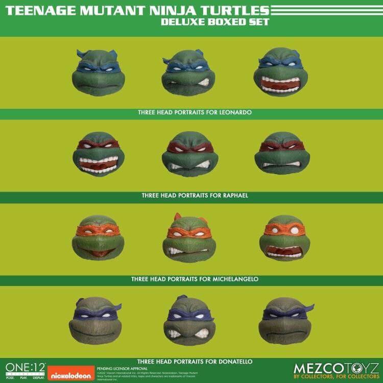 Pre-order Feb 2024 Mezco Teenage Mutant Ninja Turtles Deluxe Boxed Set