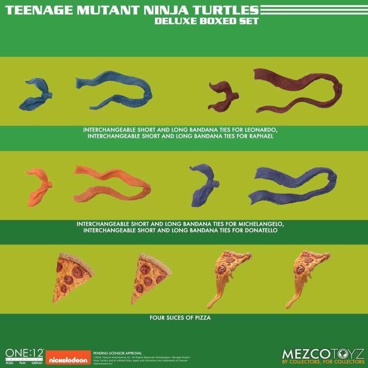 Pre-order Feb 2024 Mezco Teenage Mutant Ninja Turtles Deluxe Boxed Set