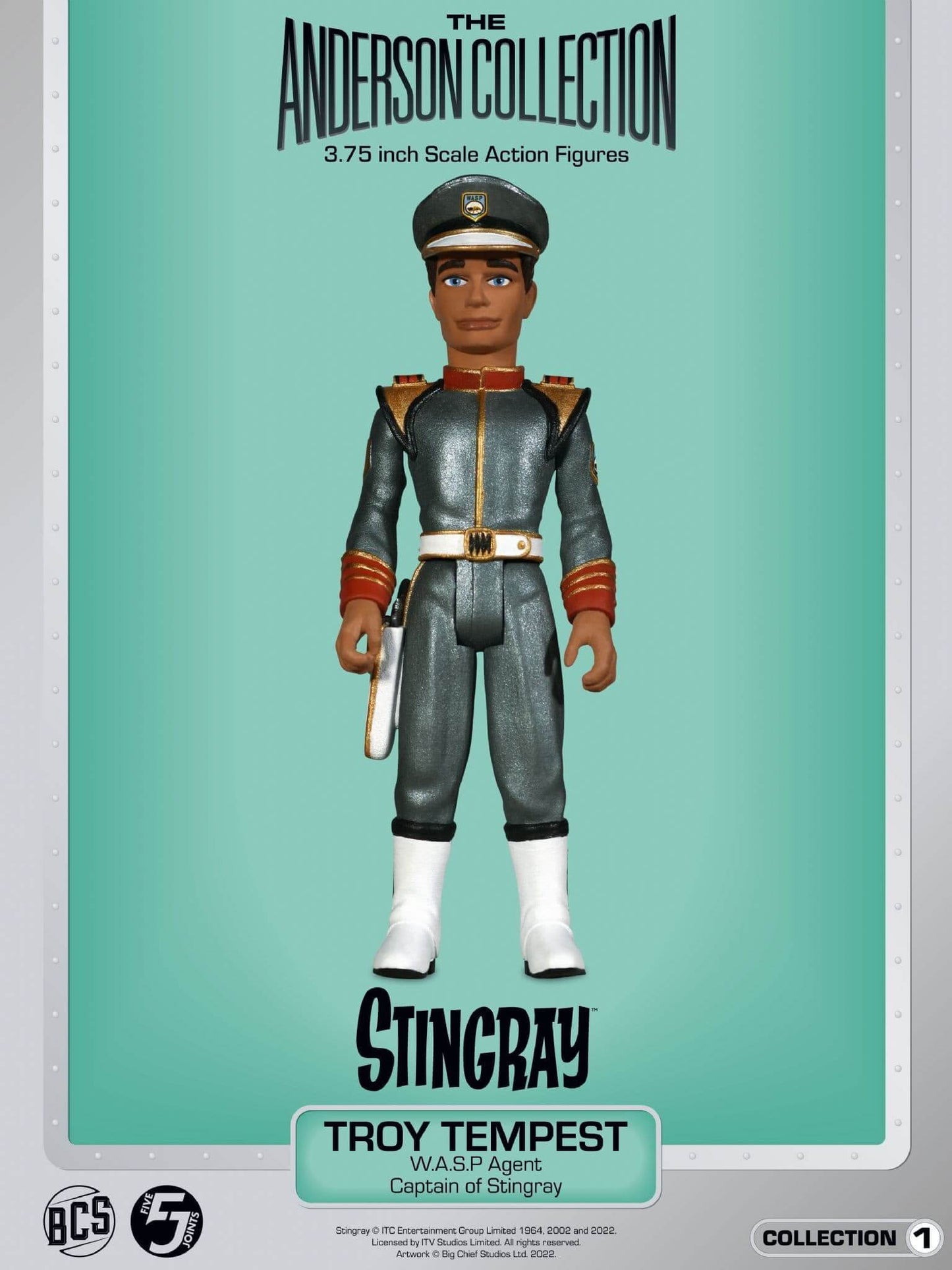 Pre-order July 2023 The Anderson Collection: Wave 1: Stingray: Action Figure: Troy Tempest