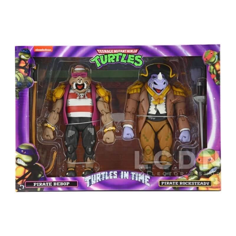 Teenage Mutant Ninja Turtles: Turtles in Time Action Figure 2-Pack Pirate Rocksteady & Bebop 18 cm