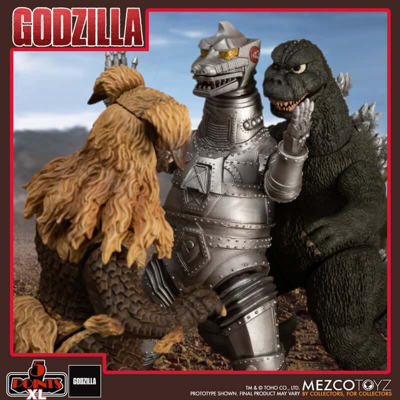 Pre-order September 2023 Mezco Godzilla vs Mechagodzilla (1974) Three Figure Boxed Set