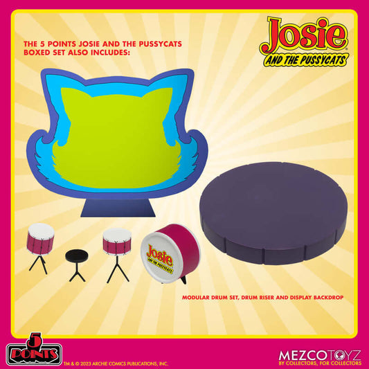 Pre-order Feb 2024 MEZCO 5 POINTS: Josie and The Pussycats Action Figure Deluxe Set