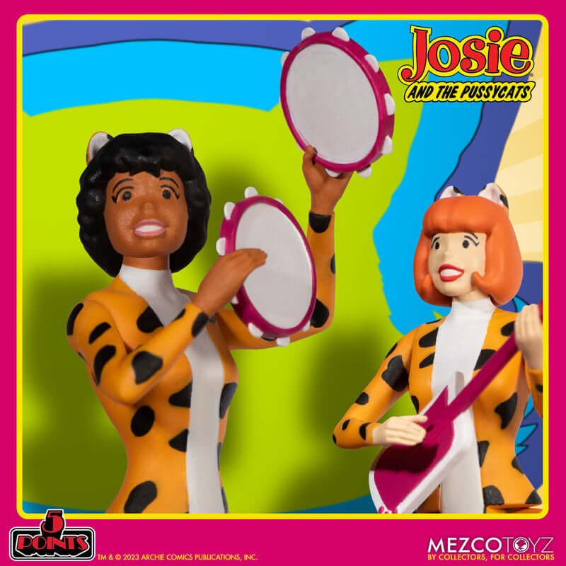 Pre-order Feb 2024 MEZCO 5 POINTS: Josie and The Pussycats Action Figure Deluxe Set