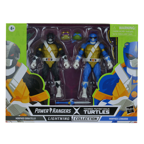 Power Rangers X Teenage Mutant Ninja Turtles Lightning Collection Morphed Donatello and Leonardo