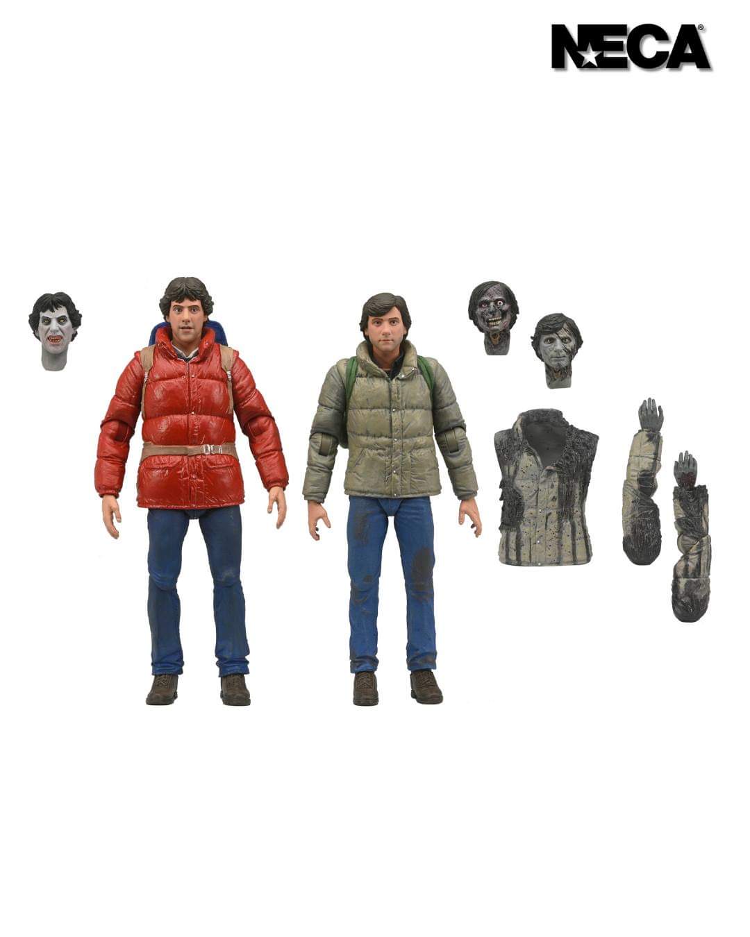 An American Werewolf in London: Jack and David (2 Pack) - 7" Scale Figures
