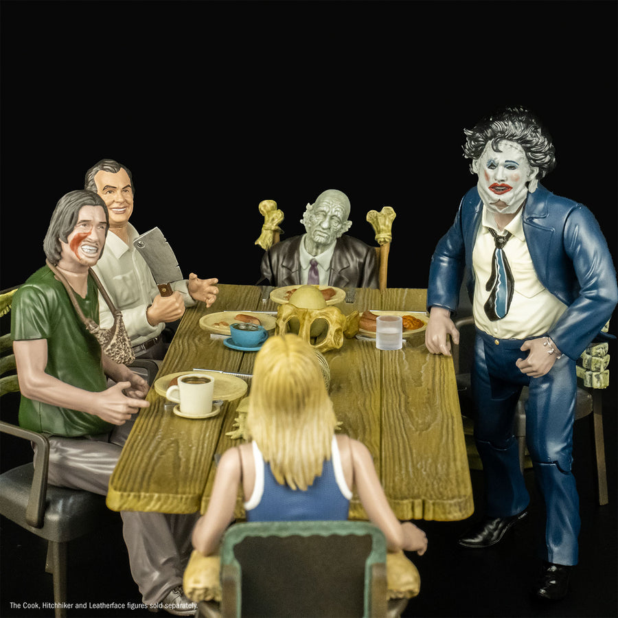 Pre-order March 2025 Trick or Treat Studios Texas Chainsaw Massacre 1974 Dinner Scene Playset