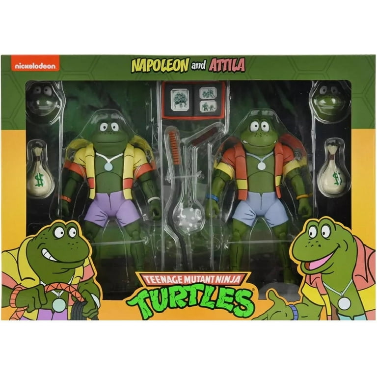 NECA TMNT Cartoon Napoleon & Atilla Frog Figure 2-Pack