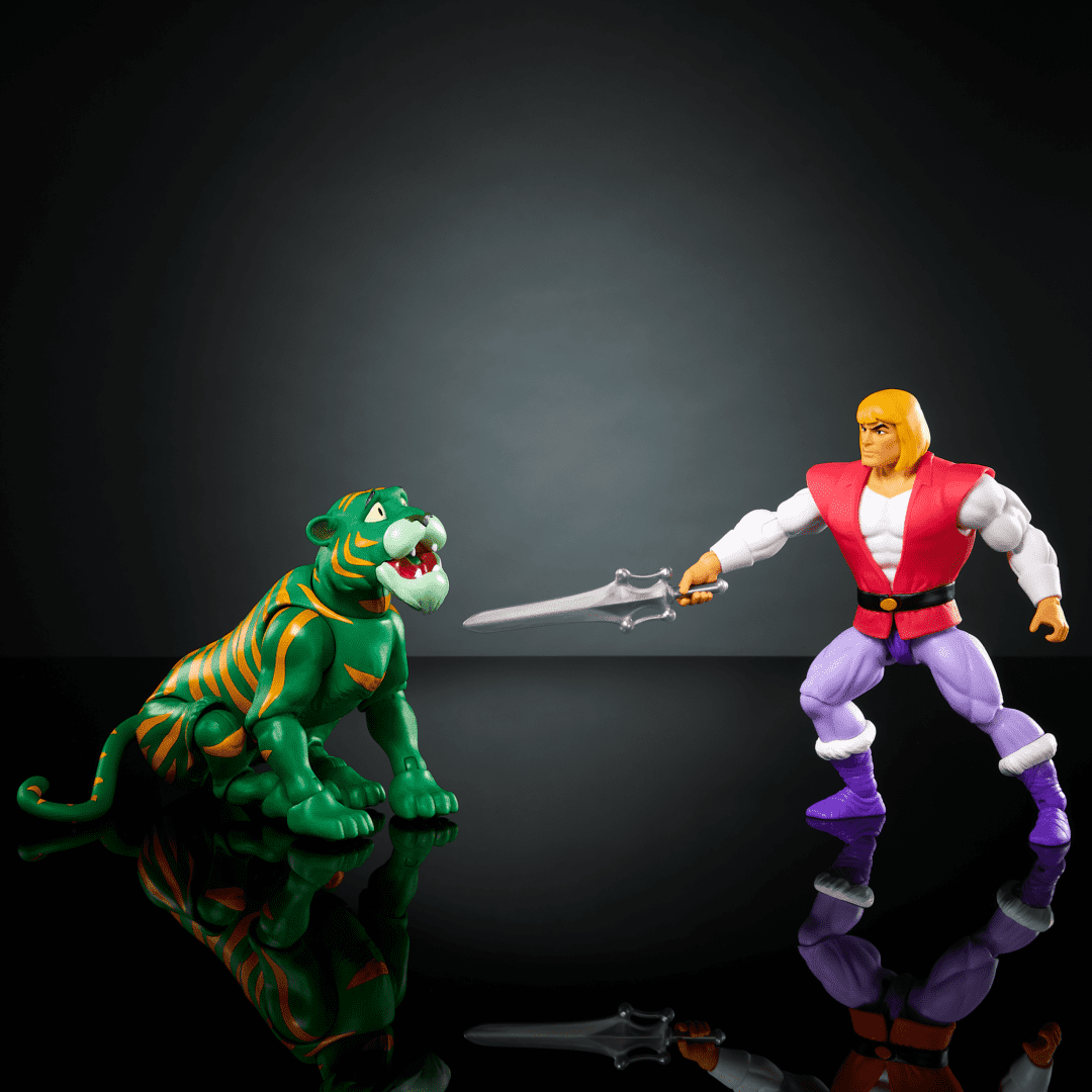 Pre-order August 2024 Masters Of The Universe: Origins: Action Figure 2-Pack: Prince Adam & Cringer