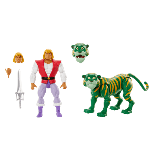 Pre-order August 2024 Masters Of The Universe: Origins: Action Figure 2-Pack: Prince Adam & Cringer