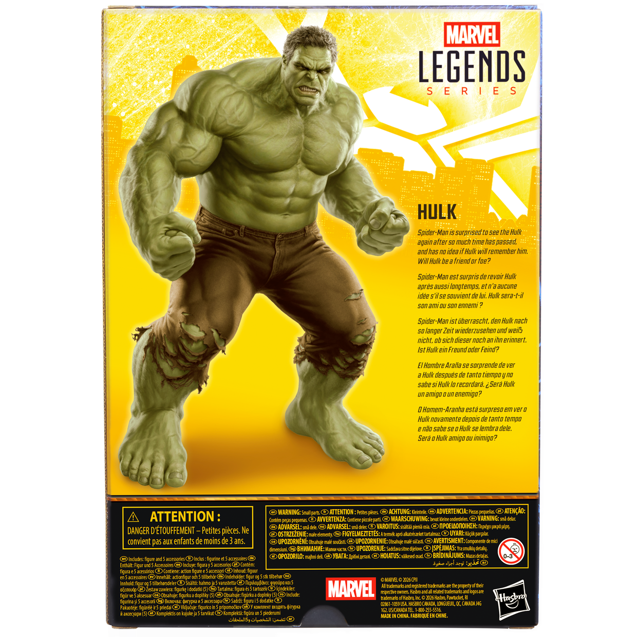 Marvel Legends Series Hulk, Spider-Man: Brand New Day