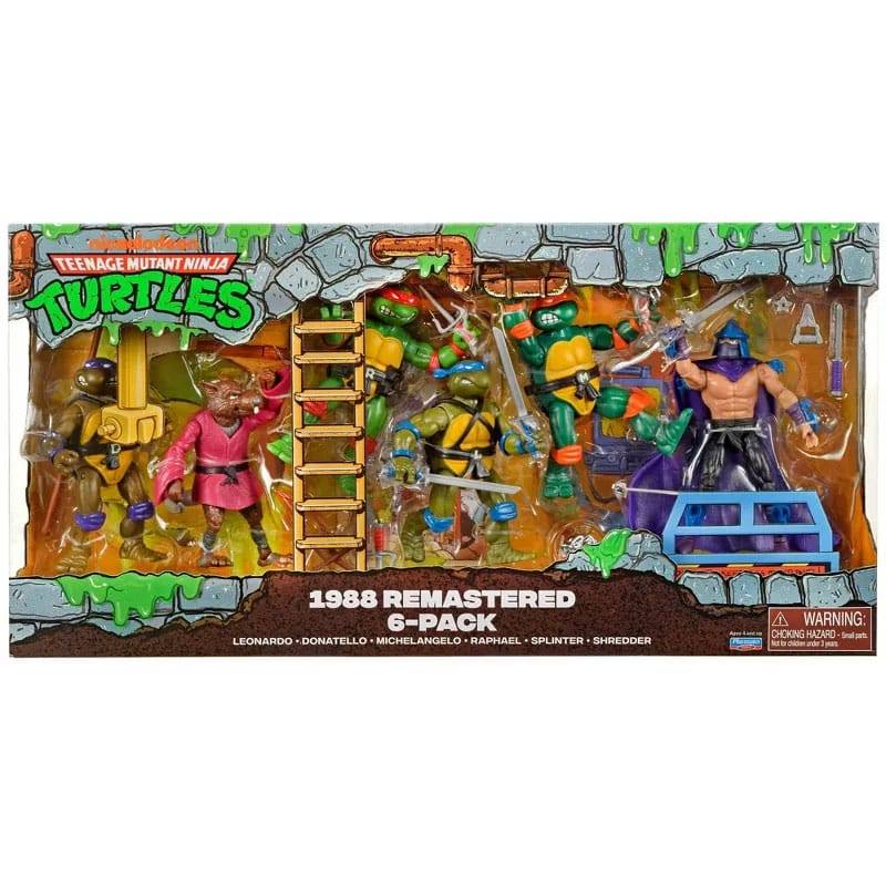 Teenage Mutant Ninja Turtles 6-Pack Action Figures 1988 Remastered - EU Exclusive