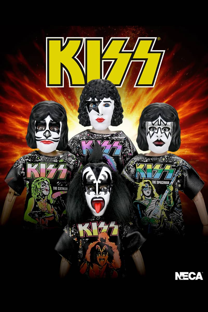 NECA Ben Cooper X Kiss Complete Set Of 4 Clothed Action Figures
