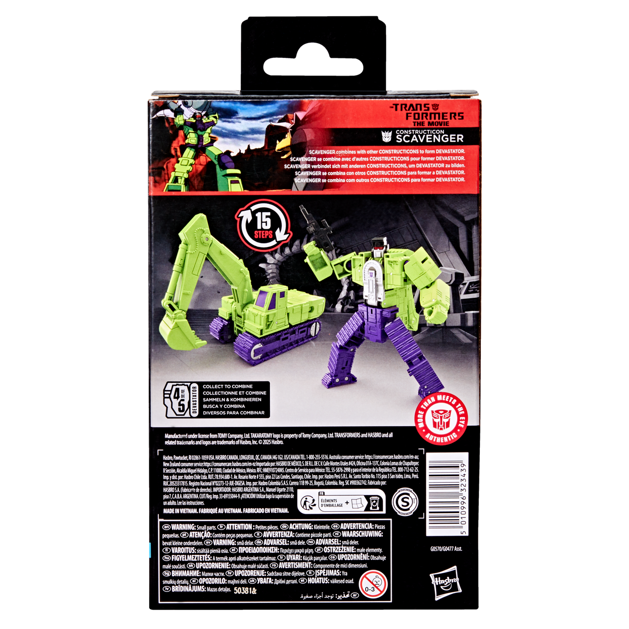 Transformers Studio Series Deluxe Class The Transformers: The Movie Constructicon Scavenger