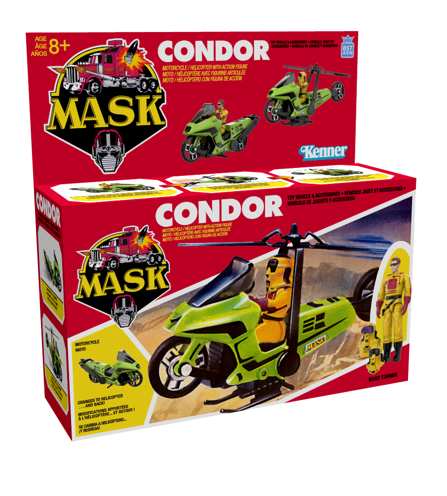 M.A.S.K. Action Figure with Vehicle Vehicle Condor 15 cm