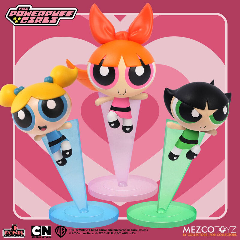 Mezco 5 Points Powepuff Girls Set
