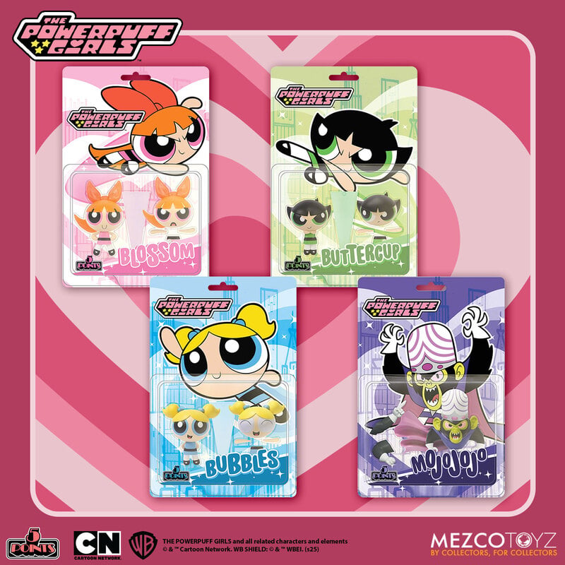 Mezco 5 Points Powepuff Girls Set