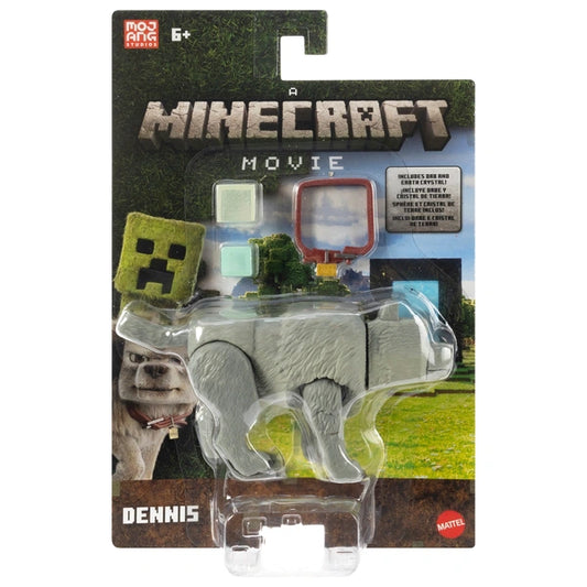 Minecraft Movie Action Figure Dennis the Wolf