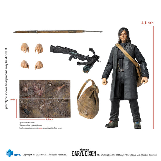 HIYA Exquisite Mini Series 1/18 Scale The Walking Dead Daryl Dixon